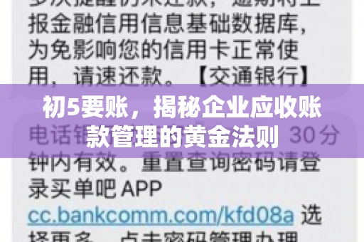 初5要账，揭秘企业应收账款管理的黄金法则