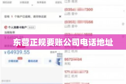 东营正规要账公司电话地址