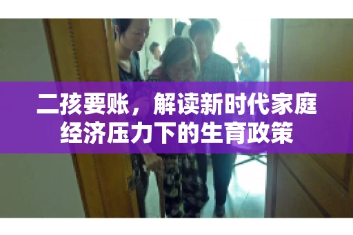 二孩要账，解读新时代家庭经济压力下的生育政策