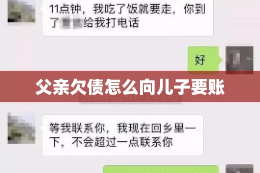 父亲欠债怎么向儿子要账