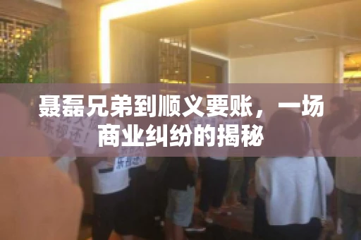 聂磊兄弟到顺义要账，一场商业纠纷的揭秘