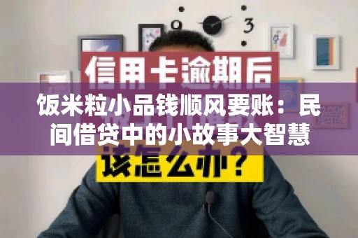 饭米粒小品钱顺风要账:民间借贷中的小故事大智慧 饭米粒小品钱顺风要账:民间借贷中的小故事大智慧