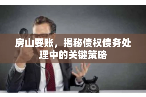 房山要账，揭秘债权债务处理中的关键策略