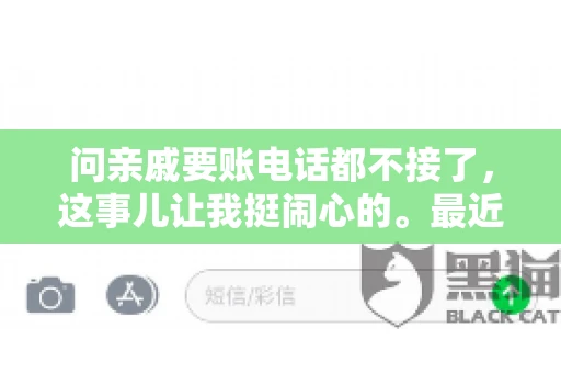 问亲戚要账电话都不接了，这事儿让我挺闹心的。最近，我遇到了一个棘手的问题，那就是向亲戚要账，结果电话都不接了。这让我不禁想起了生活中那些让人头疼的债务问题，以及如何妥善处理这些关系。下面，我就来和大家聊聊这个话题。