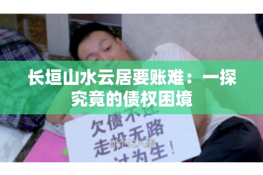 长垣山水云居要账难：一探究竟的债权困境