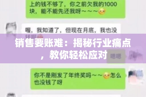 销售要账难：揭秘行业痛点，教你轻松应对