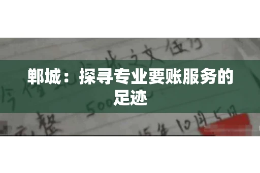 郸城：探寻专业要账服务的足迹