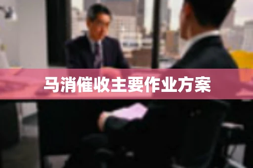 马消催收主要作业方案