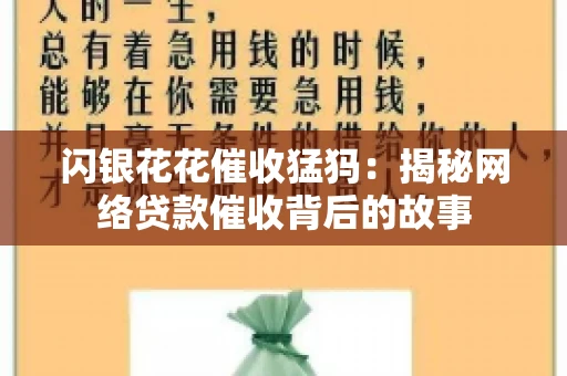 闪银花花催收猛犸：揭秘网络贷款催收背后的故事