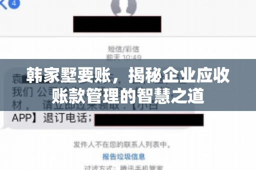 韩家墅要账，揭秘企业应收账款管理的智慧之道